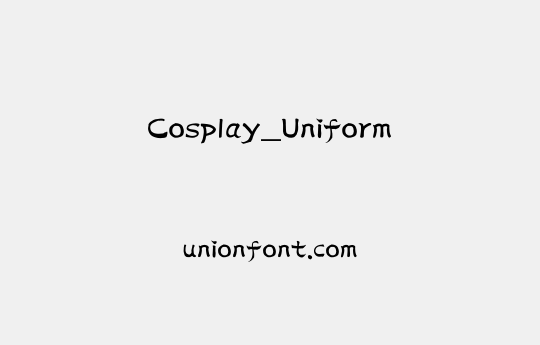 Cosplay_Uniform | 优字网