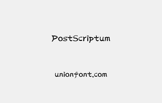 PostScriptum | 优字网