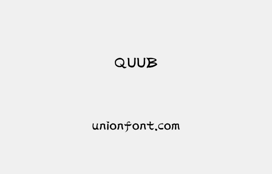 QUUB | 优字网