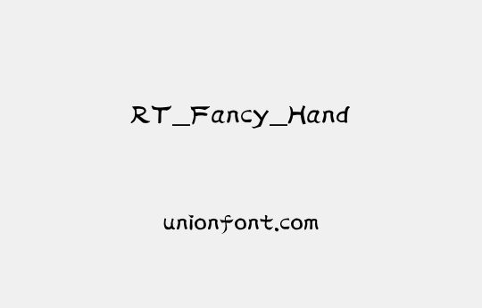 RT_Fancy_Hand | 优字网