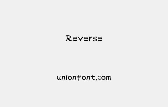 Reverse | 优字网