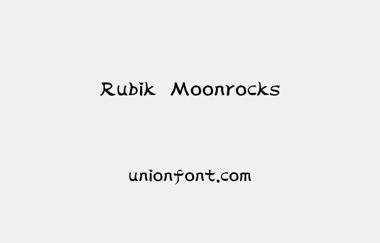 Rubik Moonrocks | 优字网